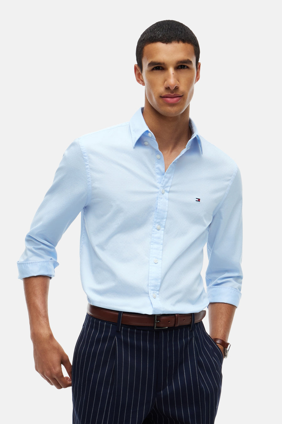 Hemd (lange mouwen) blauw - TOMMY HILFIGER