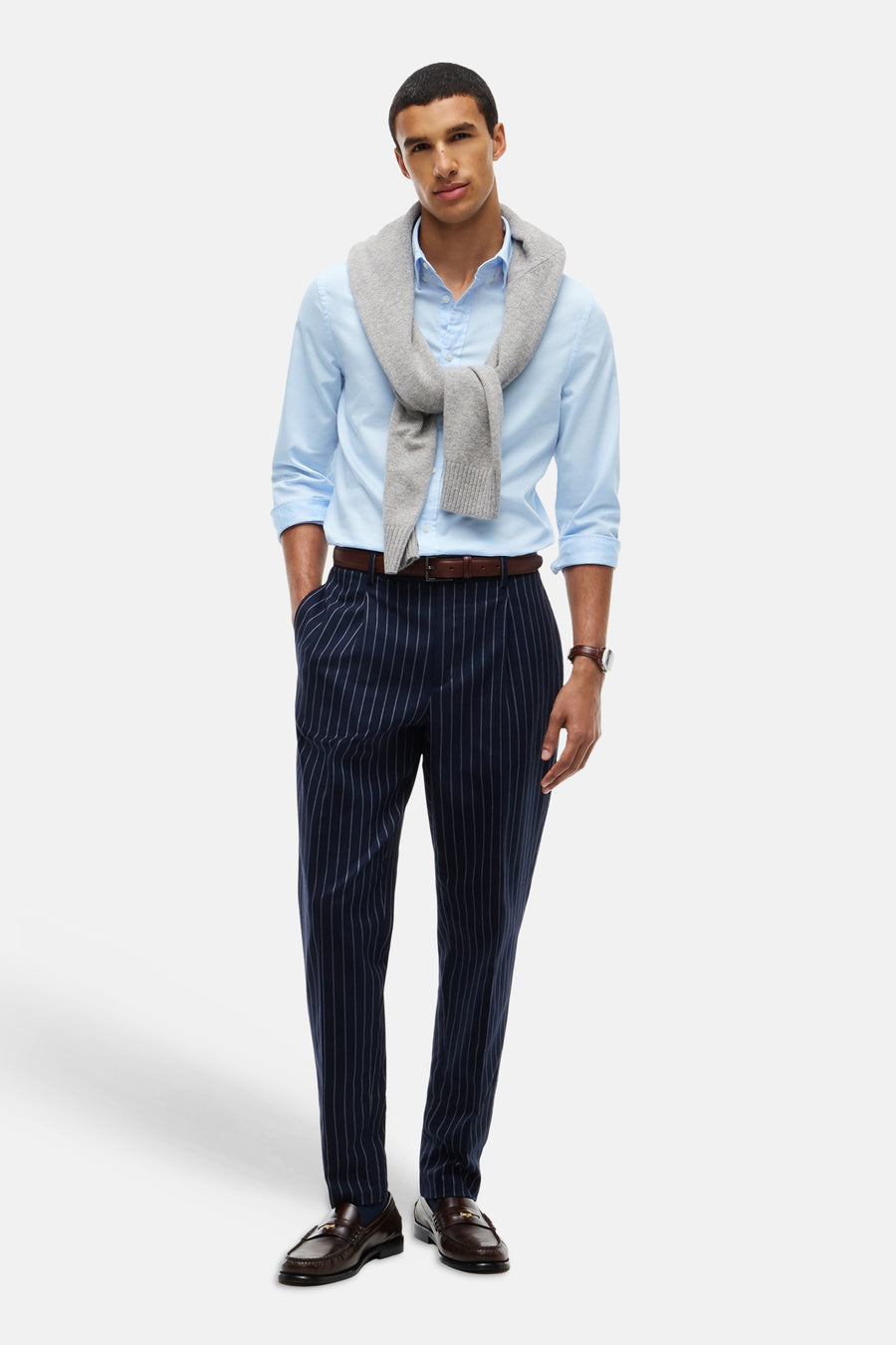 Hemd (lange mouwen) blauw - TOMMY HILFIGER