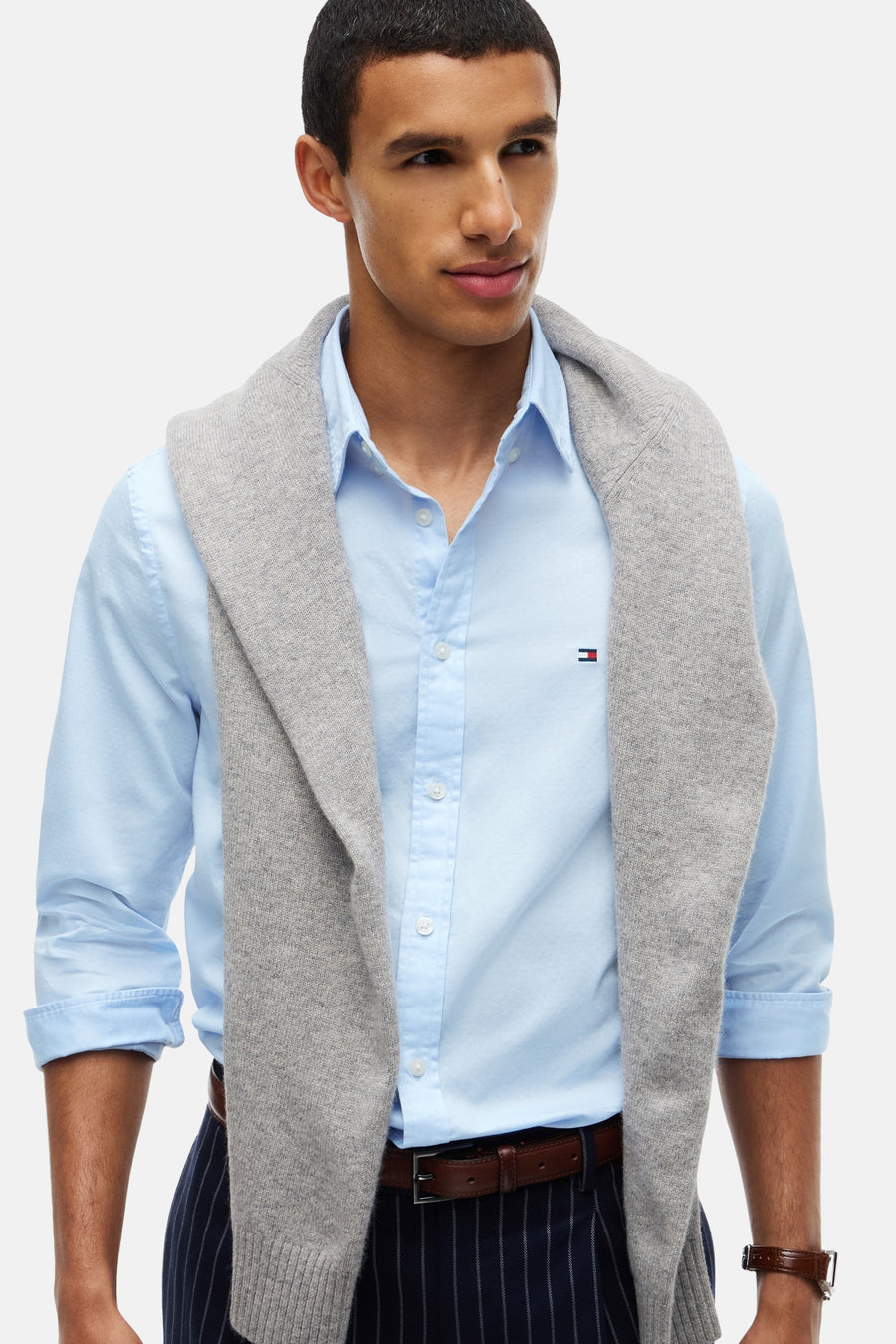 Hemd (lange mouwen) blauw - TOMMY HILFIGER