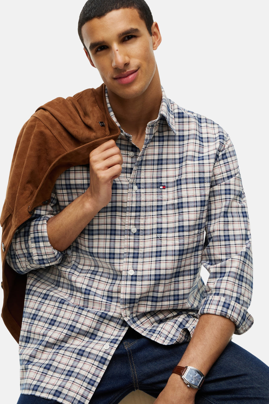 Chemise à manches longues - beige