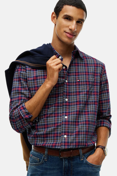 Hemd (lange mouwen) blauw - TOMMY HILFIGER