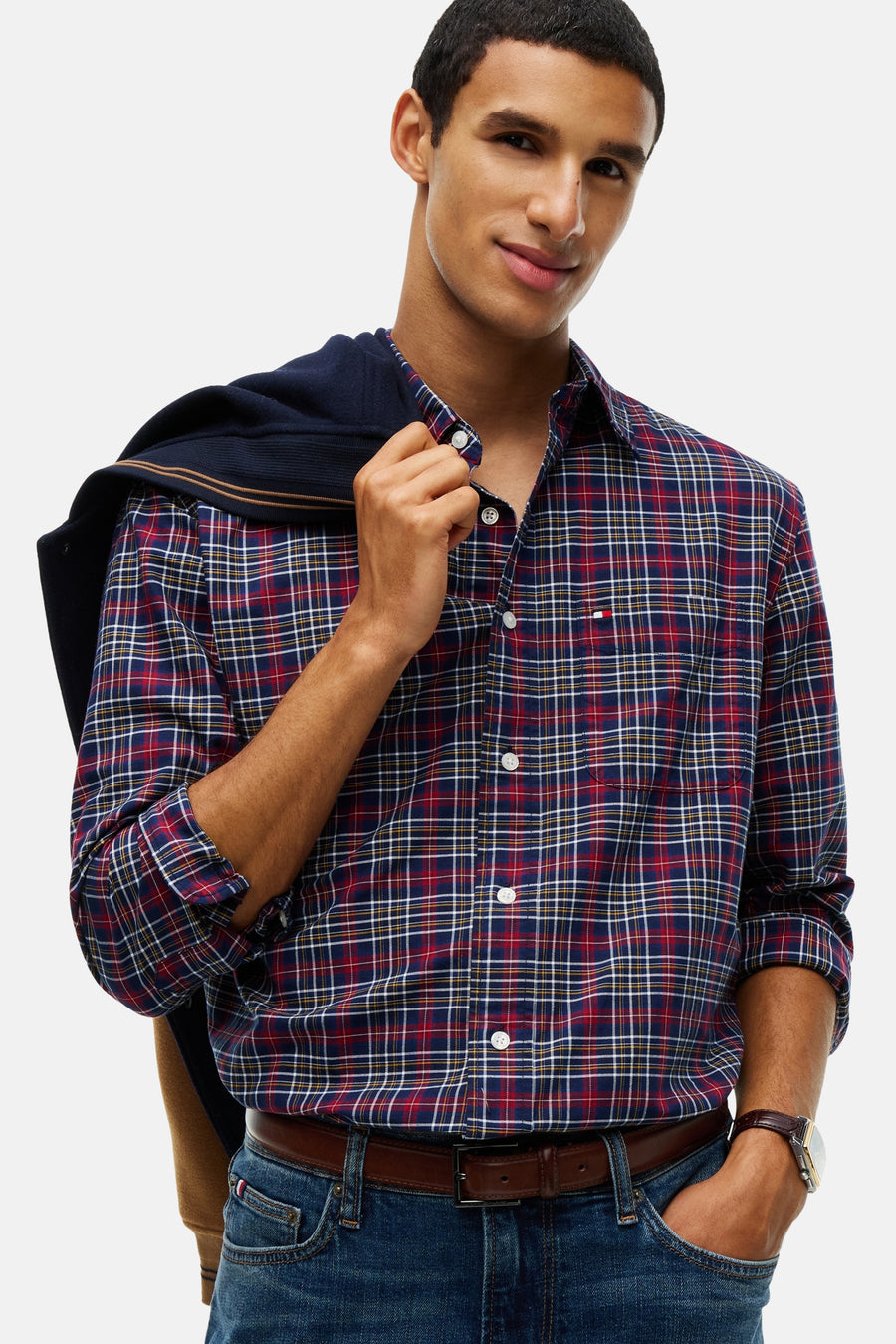 Hemd (lange mouwen) blauw - TOMMY HILFIGER