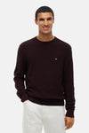 Trui met ronde hals bruin - TOMMY HILFIGER