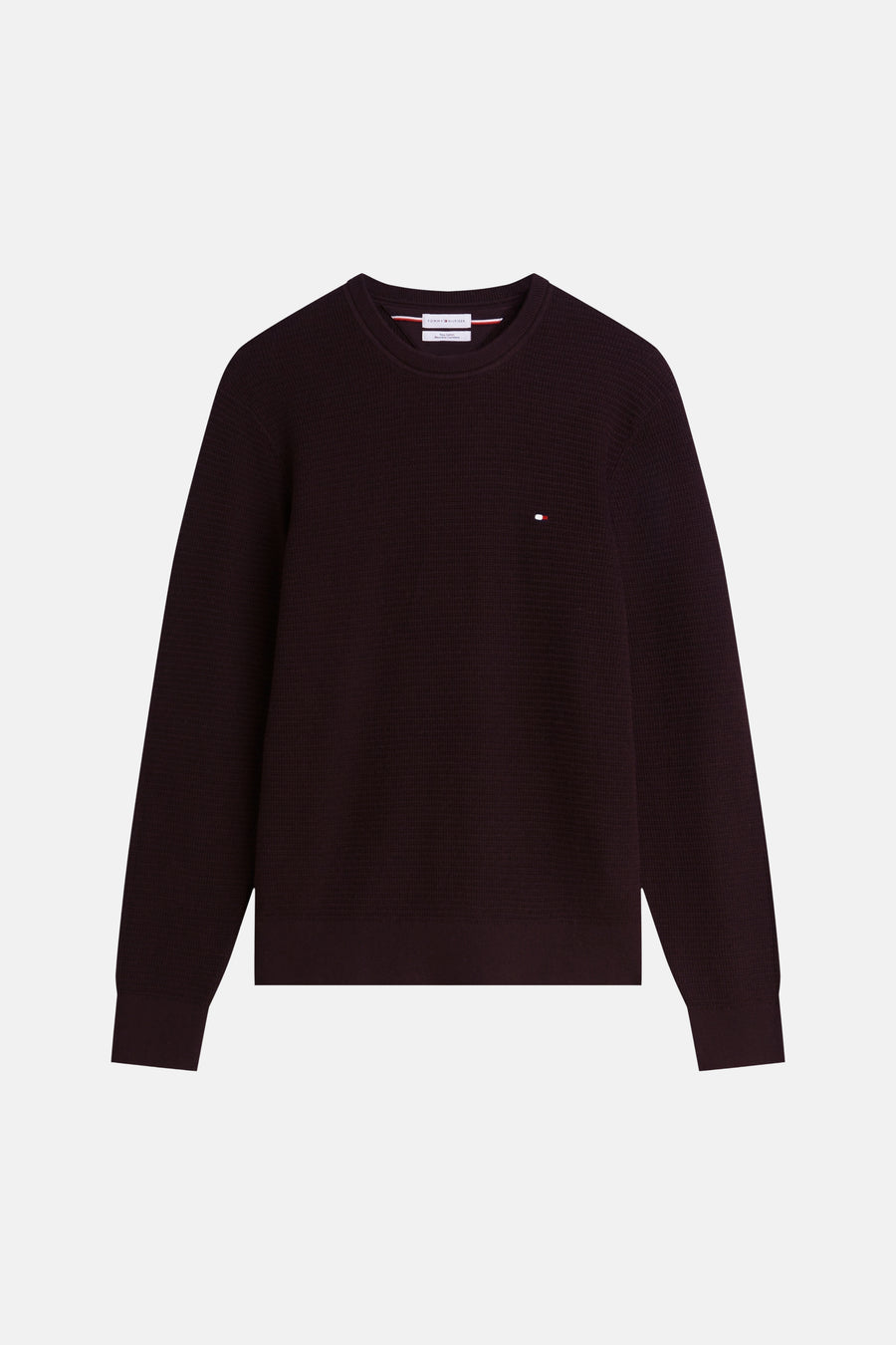 Trui met ronde hals bruin - TOMMY HILFIGER