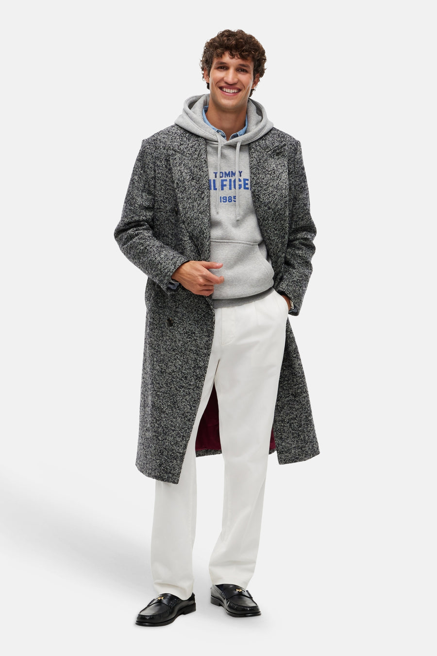 Sweat à capuche gris - TOMMY HILFIGER