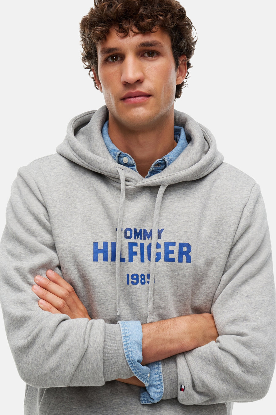 Sweat à capuche gris - TOMMY HILFIGER