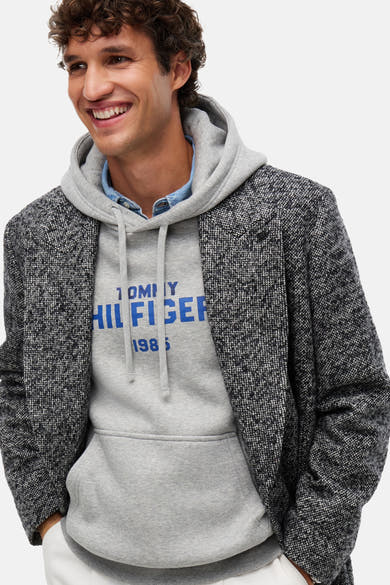 Sweat à capuche gris - TOMMY HILFIGER