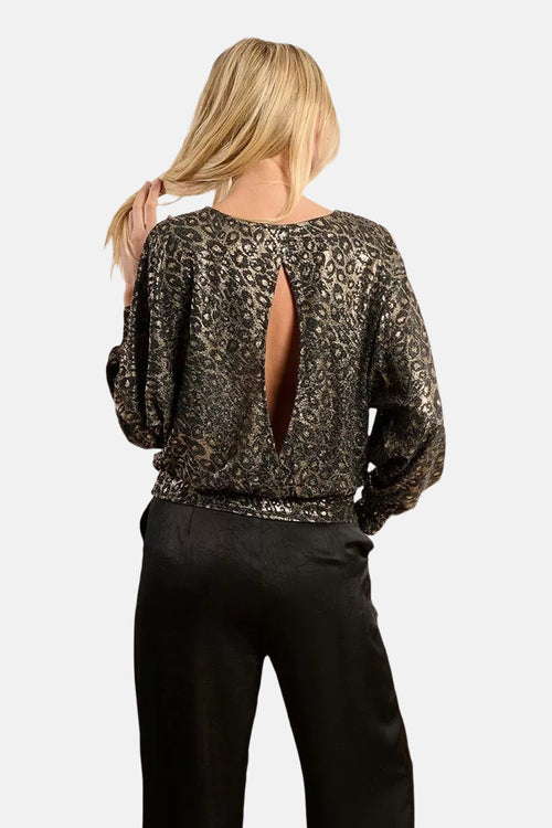Blouse à manches longues - Doré