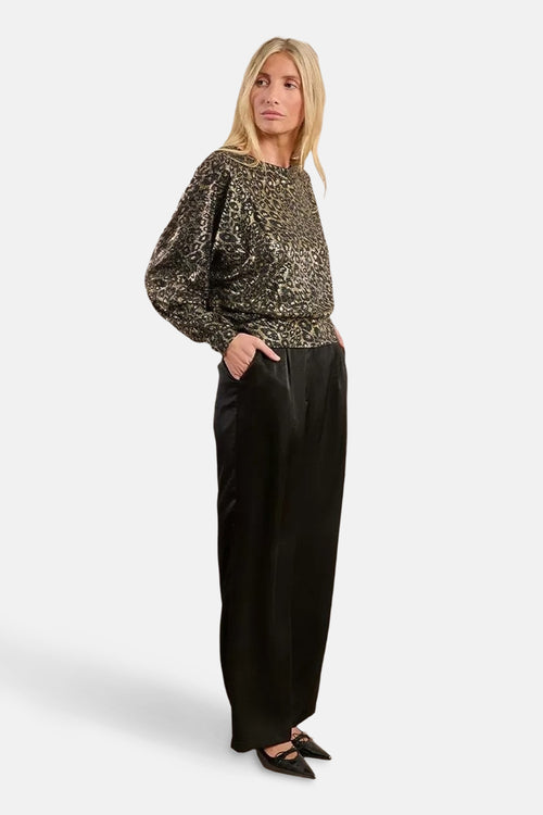 Blouse met lange mouwen - Goud