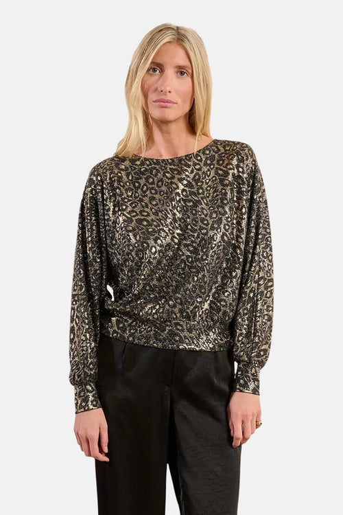 Blouse met lange mouwen - Goud
