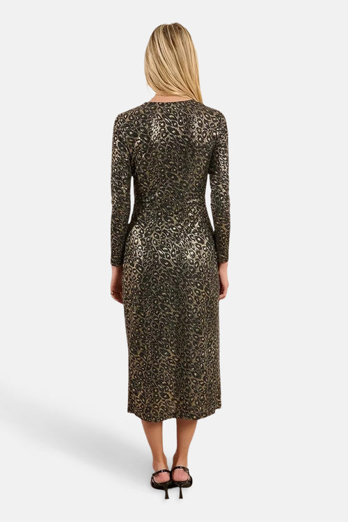 Robe à manches longues - Doré