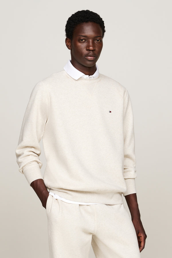Sweat col roulé Écru - Tommy Hilfiger