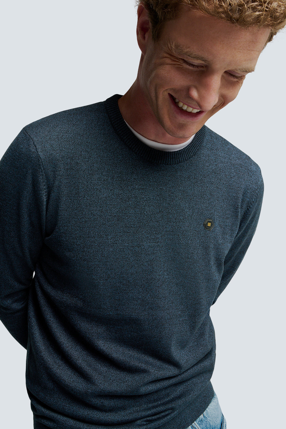 Pull col rond Bleu - NO EXCESS