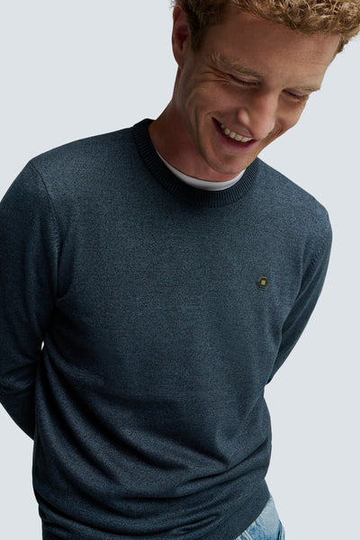 Pull col rond Bleu - NO EXCESS