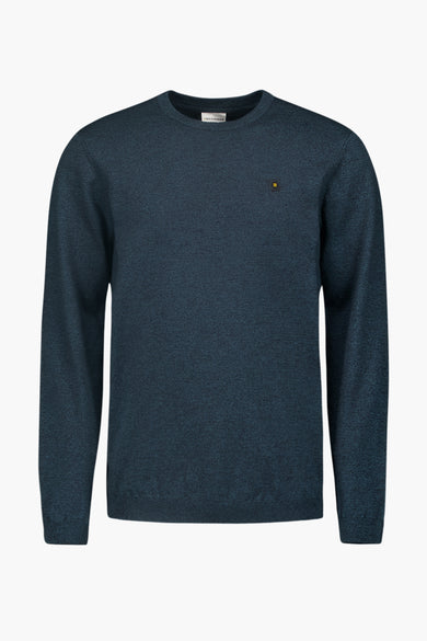 Pull met ronde hals - blauw