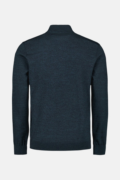 Pull met rolkraag - blauw