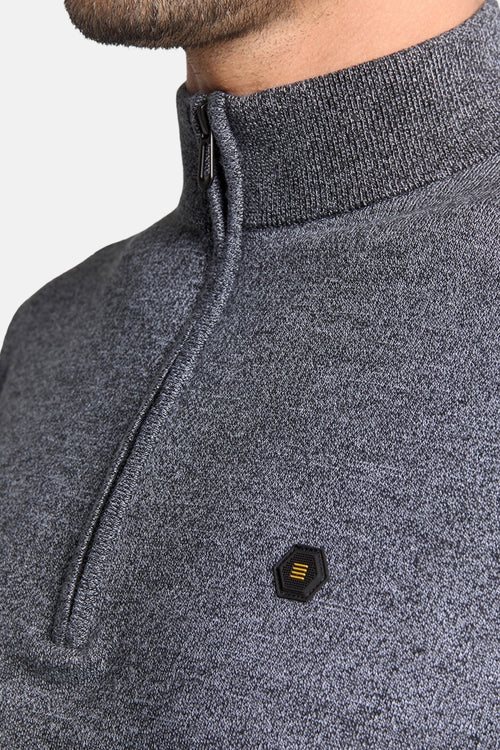 Pull col roulé bleu - NO EXCESS