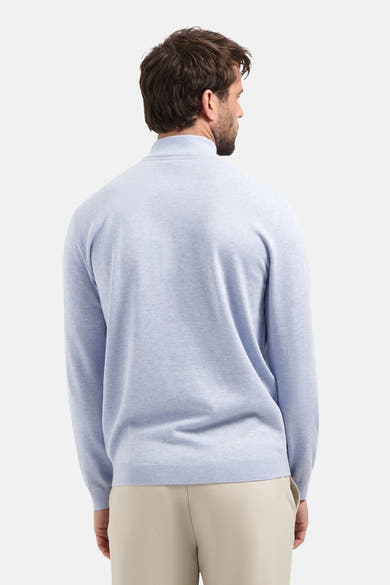 Pull met rolkraag - blauw