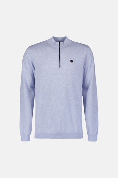 Pull met rolkraag - blauw