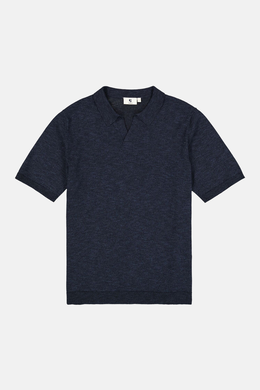 Polo à manches courtes bleu de GARCIA, en maille fine avec col classique et manches courtes.
