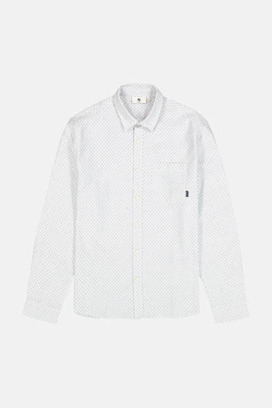 Chemise à manches longues multicolore de GARCIA, à motif géométrique discret et poche poitrine plaquée.