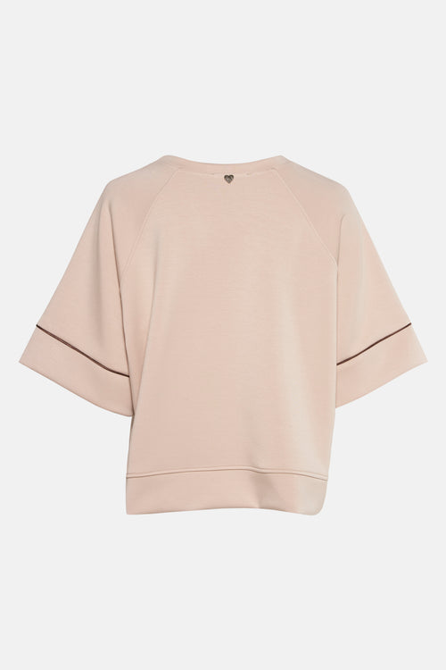 Sweat col rond beige - AMELIE ET AMELIE