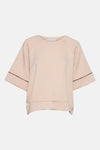 Sweat col rond beige - AMELIE ET AMELIE