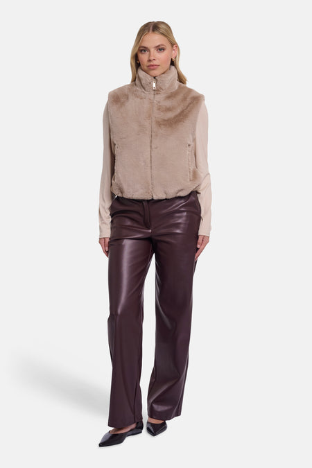 Bodywarmer beige - RINO PELLE