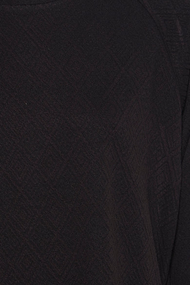 Pull met ronde hals - zwart