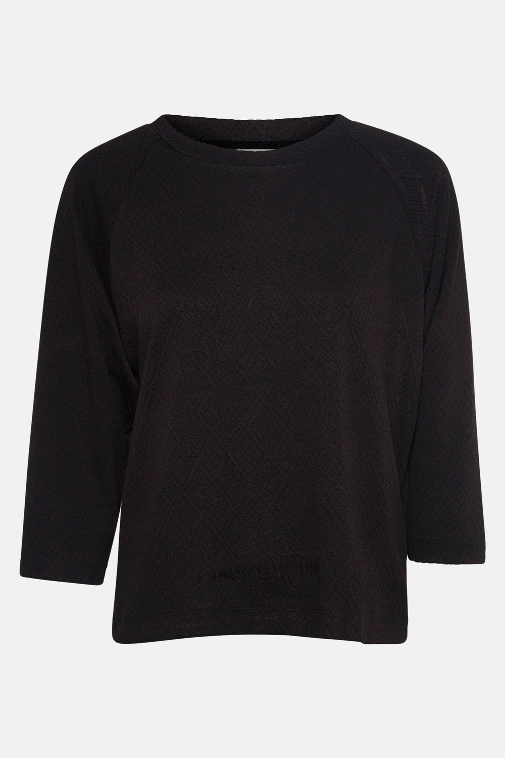 Pull met ronde hals - zwart