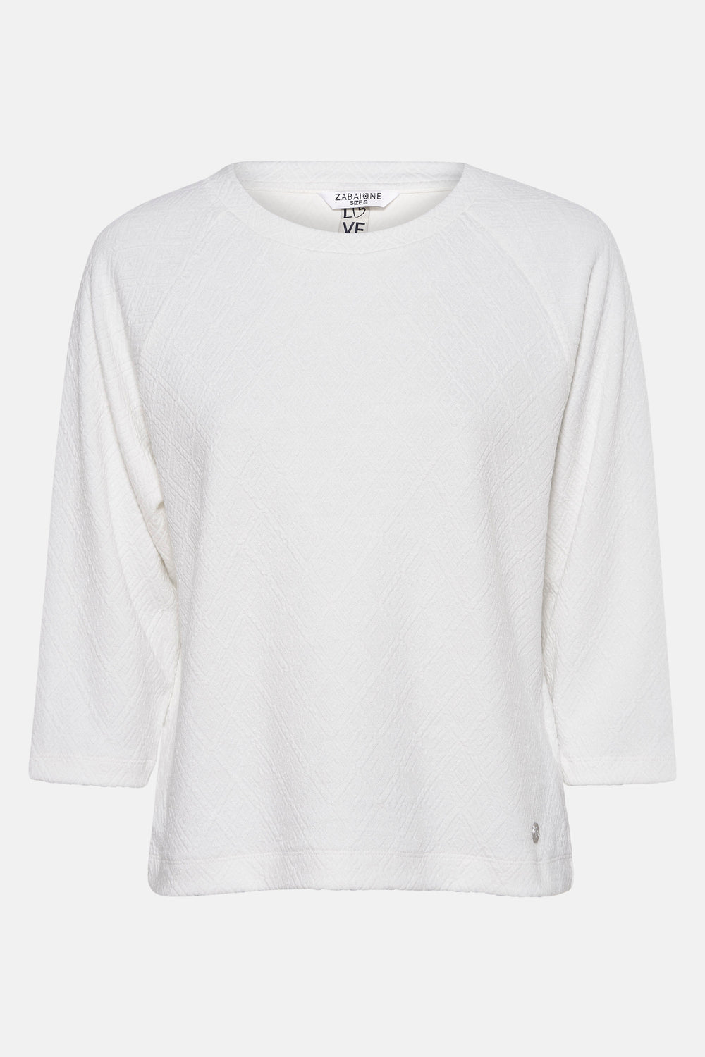 Pull met ronde hals - wit