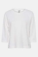 Pull met ronde hals - wit