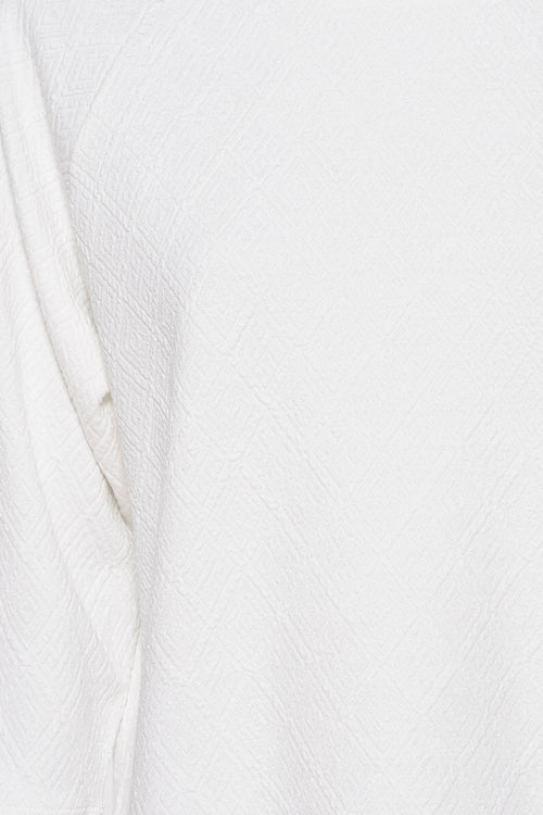 Pull met ronde hals - wit