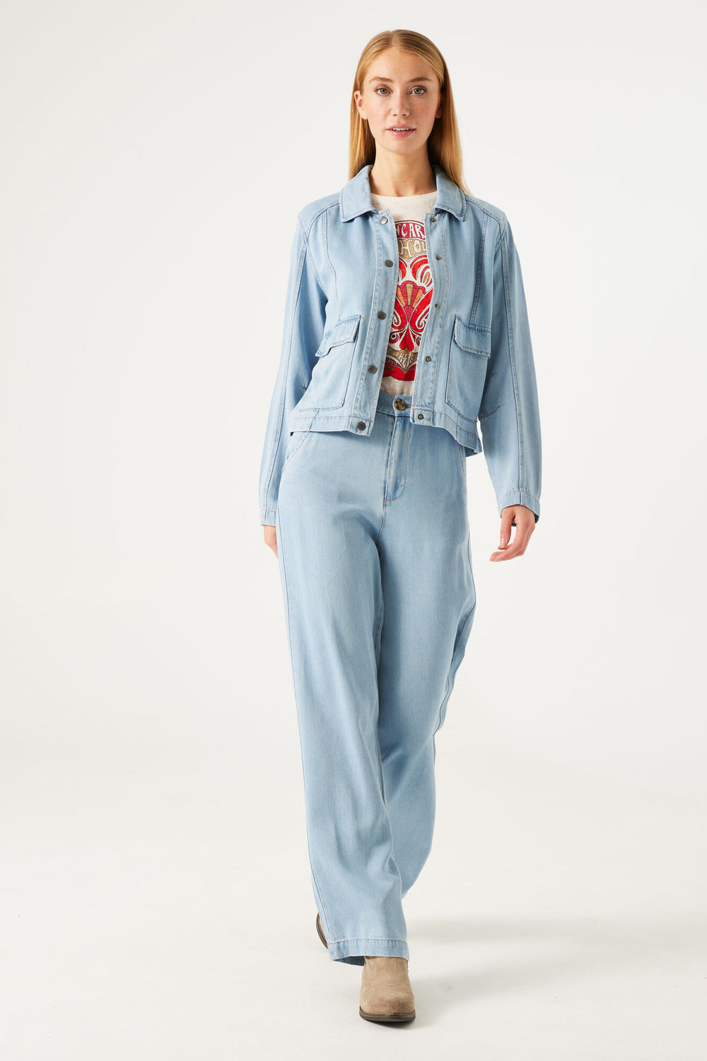 Jeansjas LIGHT BLUE DENIM - GARCIA