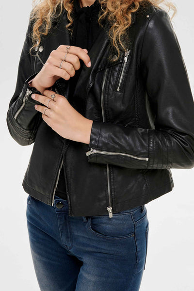 Veste en simili cuir Noir - ONLY®