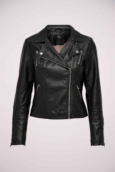 Veste en simili cuir Noir - ONLY®