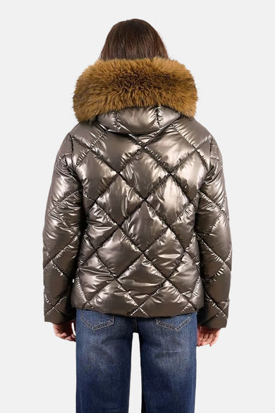 Korte jas kaki/bruin - Molly Bracken