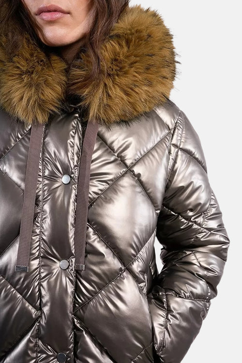 Korte jas kaki/bruin - Molly Bracken