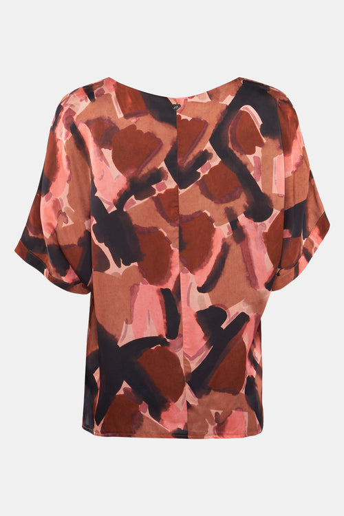 Blouse à manches courtes - multicolore