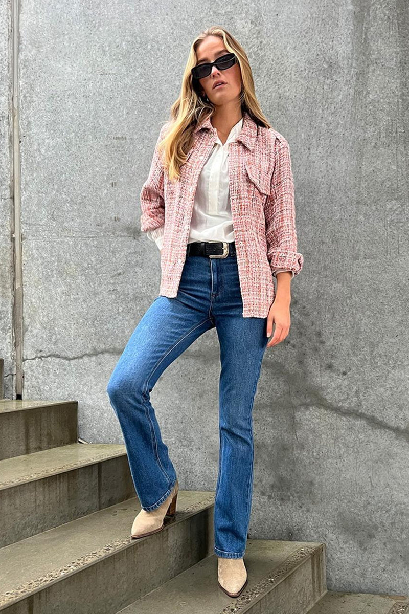 LINDA - mid blue denim