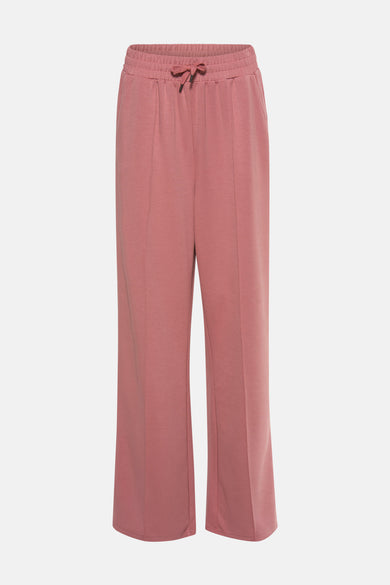 Pantalon de jogging rose by PEPPERCORN, avec cordon de serrage à la taille élastiquée et jambes larges.