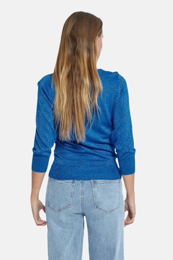 Pull col rond Bleu - PEPPERCORN