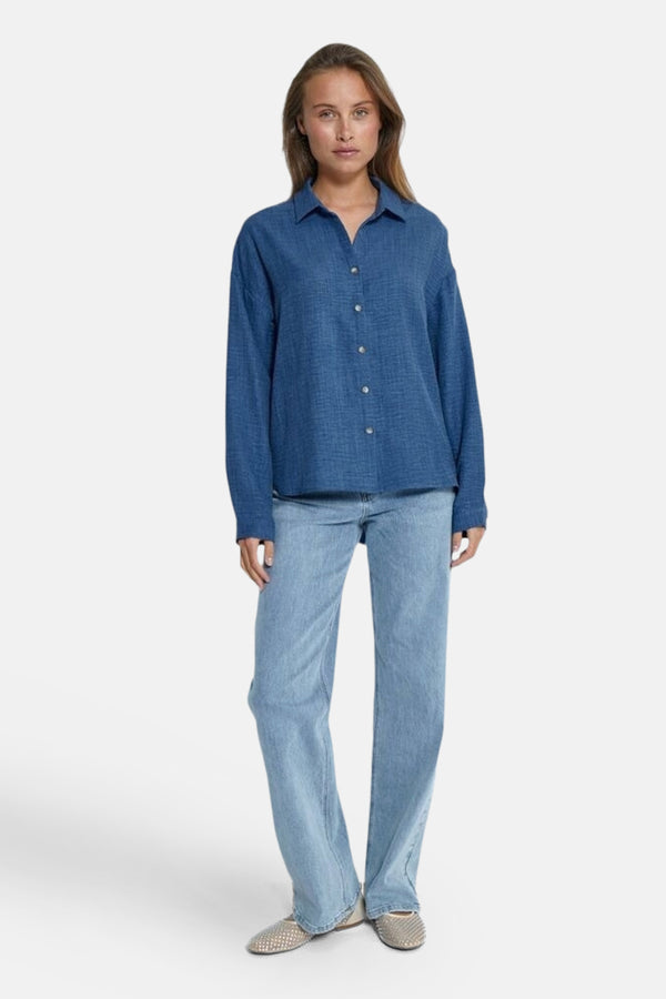 Hemd (lange mouwen) Blauw - PEPPERCORN