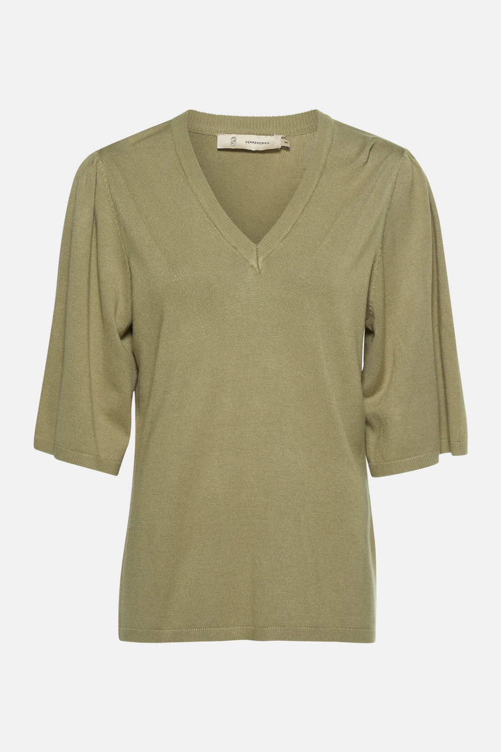 Pull met ronde hals - green