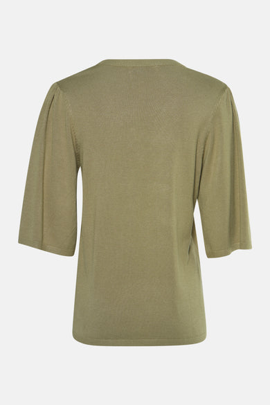 Pull met ronde hals - green