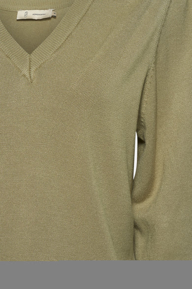 Pull met ronde hals - green