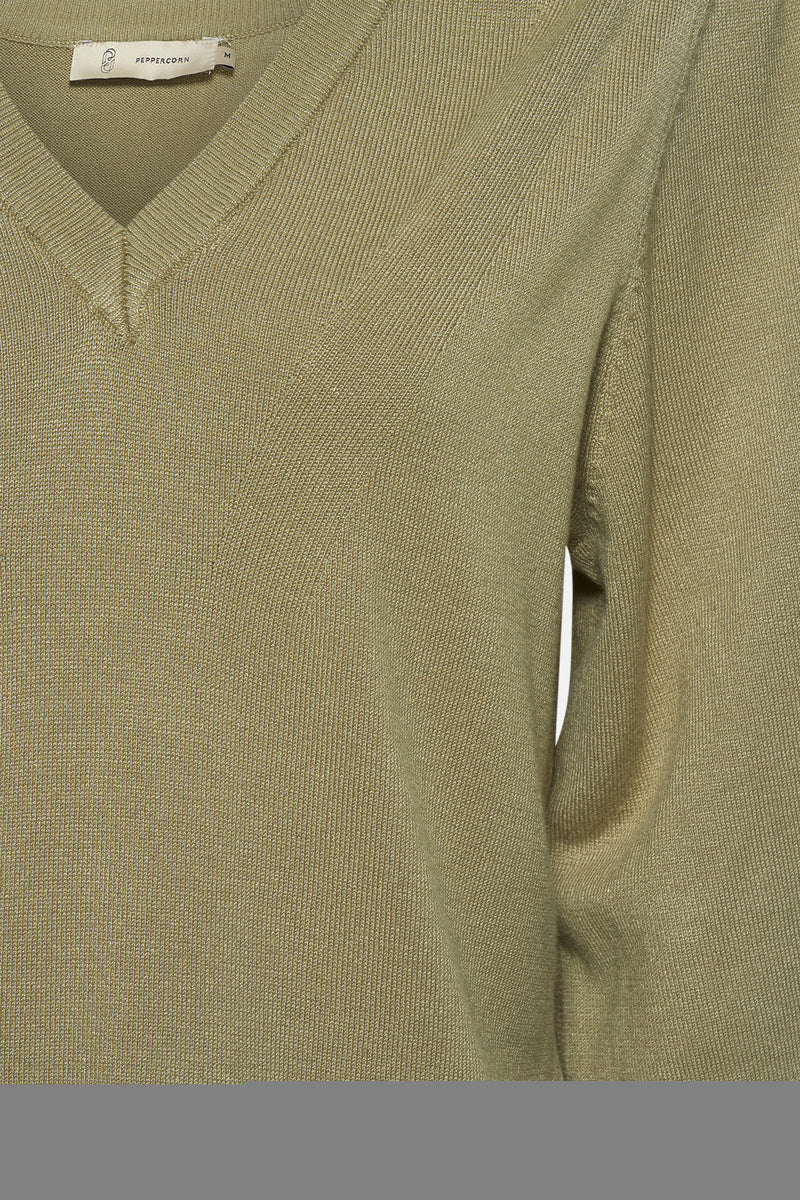 Pull met ronde hals - green