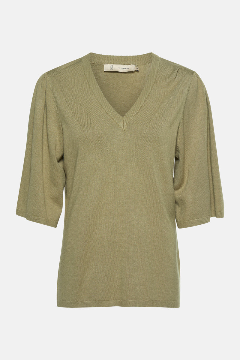 Trui met ronde hals GREEN - PEPPERCORN