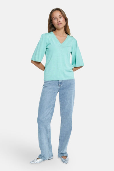 Pull col rond Vert - PEPPERCORN