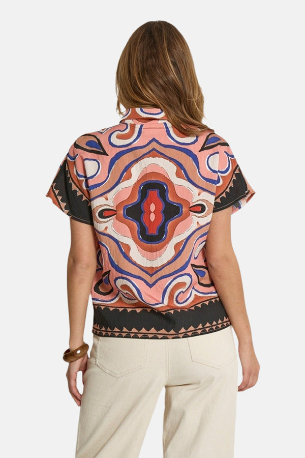 Blouse (korte mouwen) Multicolor - PEPPERCORN